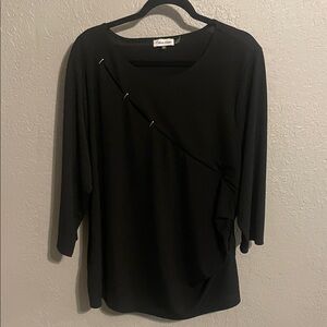 NWOT Calvin Klein Black Blouse
